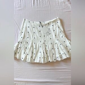 WHITE ZARA MINI SKIRT